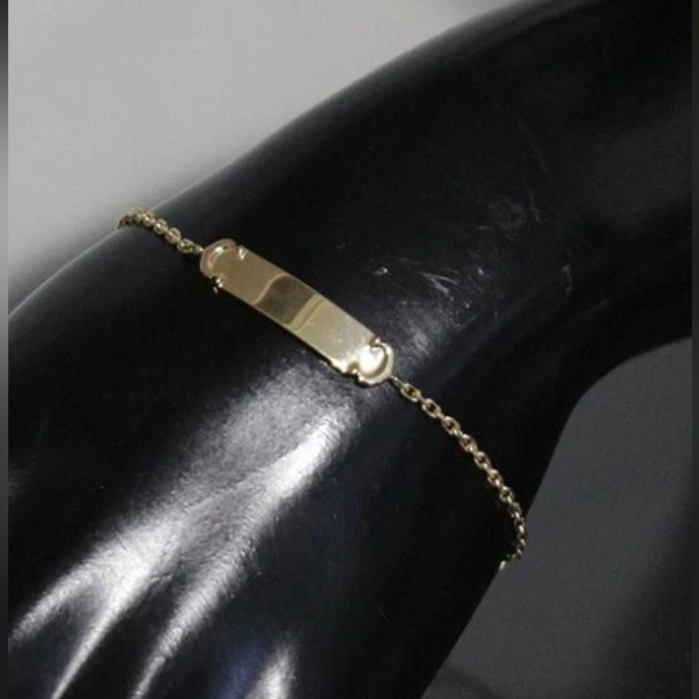 Cartier white 18k Gold identity Chain Bracelet
